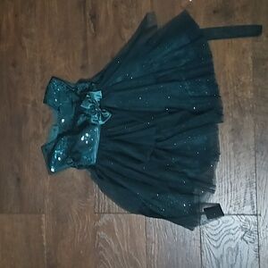 Jona Michelle green sequin party dress 2T